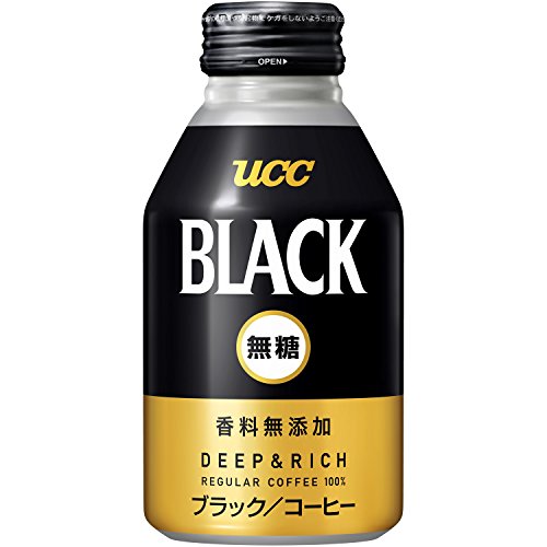 UCC ブラック無糖 DEEP&RICH ブラックコーヒー 缶コーヒー 275ml×24本