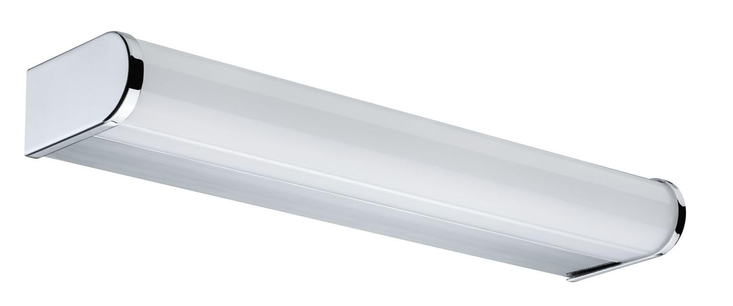 Paulmann 70879 LED Wandleuchte Arneb incl. 1x9 Watt IP44 Deckenlampe Chrom Badlampe Alu, Acryl Spiegelleuchte 3000 K