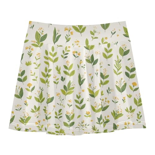 Girls Skorts with Built-in Shorts Flowy Little Girl Skort Little Girl Pleated Skirt with Pockets