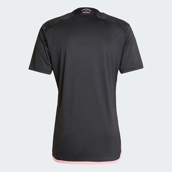 adidas Men's Soccer 23/24 Inter Miami Away Jersey - Glittering Pink Details and Moisture-Wicking AEROREADY