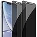 FlexGear iPhone XR Privacy Glass Screen Protector [Full Coverage] Designed iPhone XR (2-Pack)