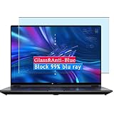 Vaxson Anti Lumière Bleue Protecteur d'écran Verre Trempé, compatible avec ASUS ROG Flow X16 GV601 GV601RW GV601RM 16' Laptop [Zone Active Uniquement] Screen Protector Film