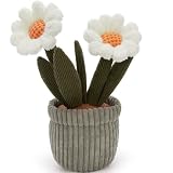 MaoGoLan Daisy Flower Plush Toy, 13.7 inch - Cute Flower Bouquet Stuffed Animal for Grilfriend Wife Mother, Plant Plushies Gift for Valentines Graduation Birthday Christmas
