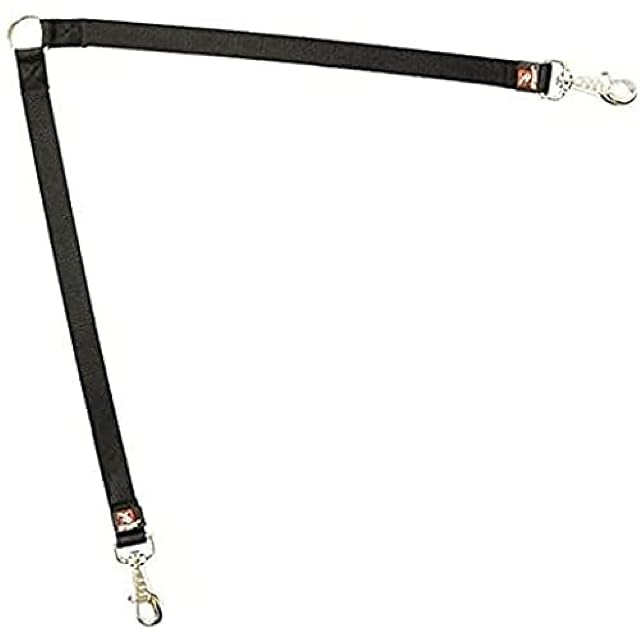 Arppe 4077011509 Acople para Dos Perros, Nylon Basic, Negro