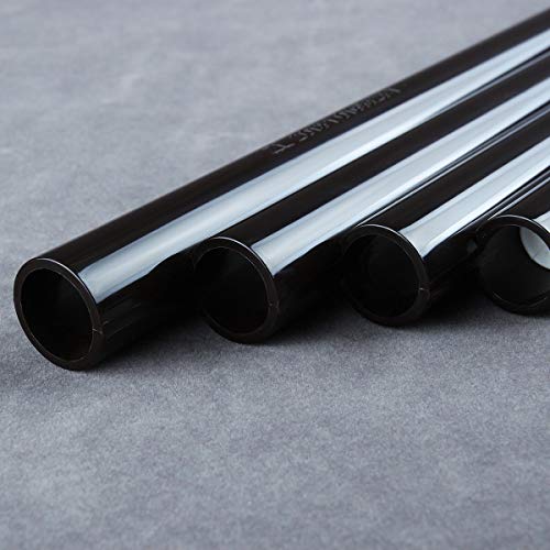 16/18 Pipes Abs Plastic Pan Flute G Key Pan Pipes Woodwind Instrument Traditional Musical Instrument Pan Flute (16 Pipes, Dark Brown) #TOP7