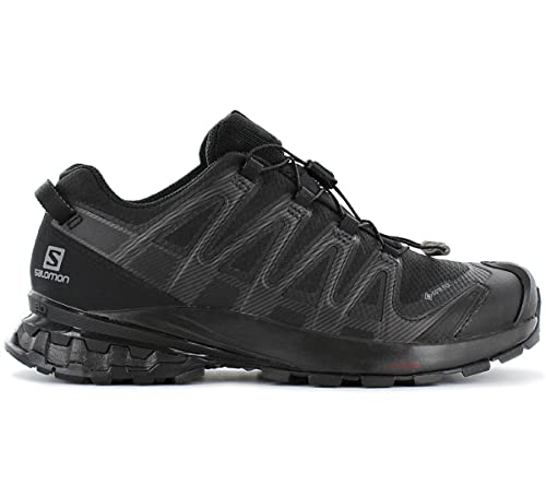 Salomon XA Pro 3D V8 GTX Trail Running y Senderismo Zapatos Impermeables Versión Más Ligera para Mujer, Black Phantom, 3.5 UK Narrow