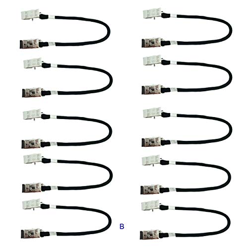 MYIW Segel-Kappen für Herren,Cap Catch Clip Sicherung Hutband für Hut und Mütze,Packung zehn Stück (B)