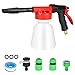 Lancia Schiuma di Neve, Luckits Bassa pressione Pistola Auto Schiuma con Bottiglia da 1 litro Staccabile Pistola a rondella Quadrante con rapporto regolabile Washer Gun per Auto, Giardino, Irrigazione