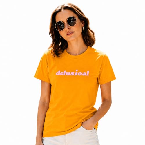 Image of Amazon Brand - INKAST Women Graphic Printed T-Shirt | Round Neck | Regular Fit | (Cotton Blend)