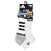 adidas Men's Climalite II Low Cut Sock (2-Pair), White/Aluminum 2/Black/Medium Lead/Aluminum 2 Marl, Size 6-12