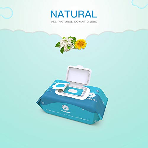 Pupmate Pet Wipes For Dogs & Cats, Extra Moist & Thick Grooming Puppy Wipes With 100 Fresh Counts, Aloe Vera/Nature #TOP2
