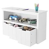 Robuste et élégant - l'armoire de rangement est faite d'un MDF robuste, finition blanche et peinte qui ajoute une touche propre à n'importe quelle pièce.