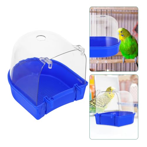 Toddmomy Parrot Bathing Basin Bath Bath Box Mini Bird Bath For Cage For Small Birds Canary Cockatiel