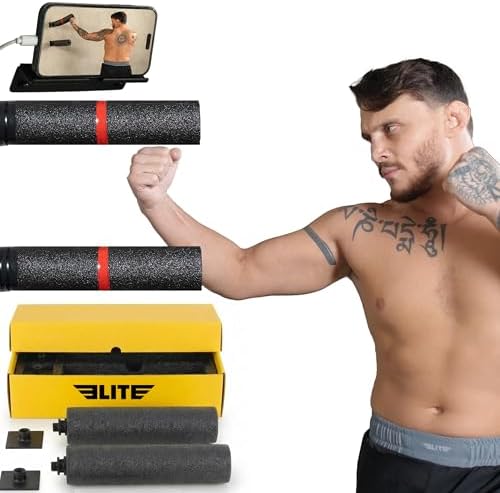 Elite Wall-Mount Punching Bag Training Bar with Phone Holder, Wal...