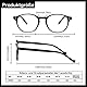 COJWIS 5 Pack Lesebrille Blaulichtfilter fur Damen Herren Federscharnier Brille Anti-Müdigkeit Blendfreie UV Lesehilfe (5 Pack Farbe, 2.00, multiplier_x)