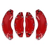 YOUNZJ Caliper Covers Compatible for Toyota Camry 2019-2024 RAV4 2020-2024 17 in 18 in Wheel Hub fit Front and Rear Car Brake Caliper Cover Set of 4 Red