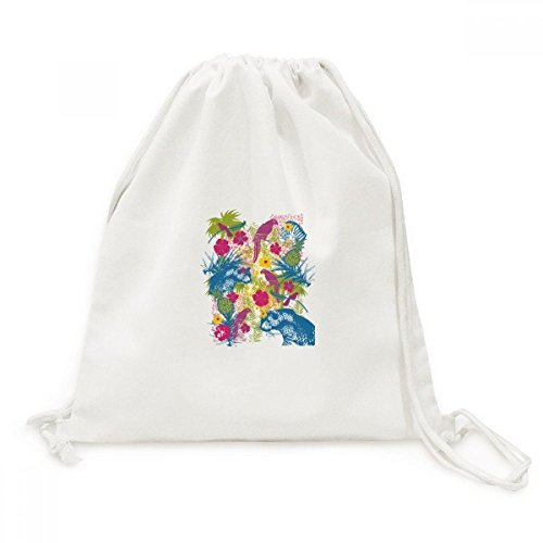 Sac à cordon en toile tropical résistant pour remplacer les sacs lourds lors de vos sorties