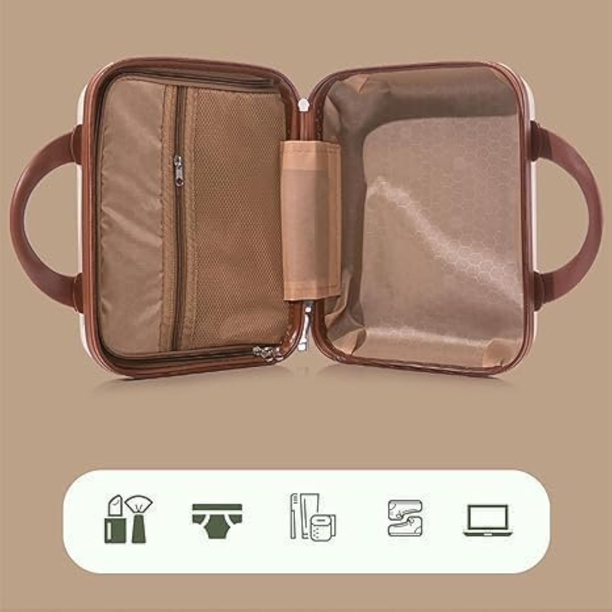 Mini Hard Shell Travel Luggage Makeup Vanity Case