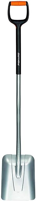 Fiskars Szufla, Szerokość: 23 cm, Długość: 130 cm, Ostrze stalowe/ trzonek z tworzywa wzmocnionego włóknem szklanym, Czarna/ pomarańczowa, Xact, 1003688