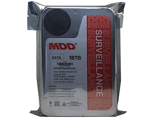 Image of MDD (MDD18TSATA25672DVR) 18TB 7200RPM 256MB Cache SATA 6.0Gb /s 3.5inch Internal Surveillance Hard Drive - 3 Years Warranty