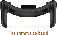 Blueshaweu Armband Adapter kompatibel mit Xiaomi Smart Band 10/10 Pro, 14mm 22mm Edelstahl armband Adapter Ersatzbarer Connector Uhrenadapter Verbinder (schwarz+Silber, Für band 10/9/8) – Ansicht 2