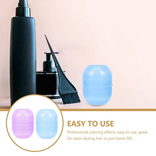Solustre 2Pcs Hair Dyeing Shaker Bowl With Measuring Scale, Hair Color Shaker Bowl Hair Coloring Mixer Salon Tint Bowl Salon Mixing Cup Tools For Barber Shop, Random Color #TOP3