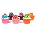 Fake Cupcake 6pack Simulation Sprinkle Artificial Food Cake Kitchen Toy Decoration, Randam Color