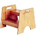 MHBGX Sgabello Pieghevole Multifunzionale, Scarpe Creative Sgabello-Gradino da Balcone in Legno Rialzato Scala Ascendente a Doppio Strato Lavabo per Bambini, Sgabello da Casa / 15,7 X 15 X 13 Pollici