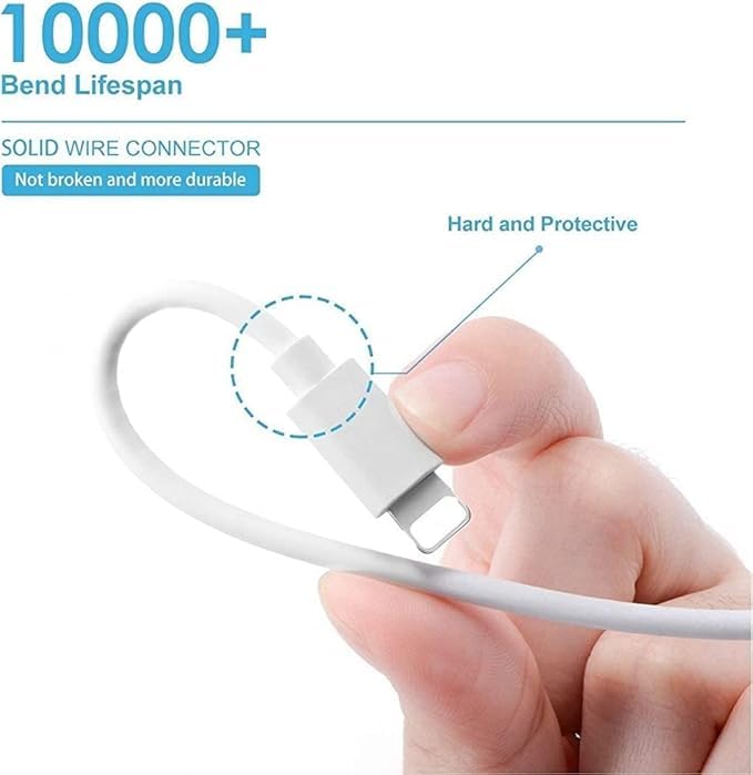 Image of Original 20Watt Fast Charging Lightening Cable Compatible with iPhone 13 /iPhone 11 /11 pro /11 pro max /12 /12 pro (ADAPTERCABLE)