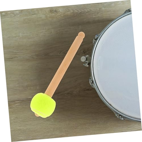 Baqueta con mango de madera VICASKY para batería con cabeza de pelota de tenis, ideal para estudiantes de bandas escolares, diseño para sonido rico miniatura 7