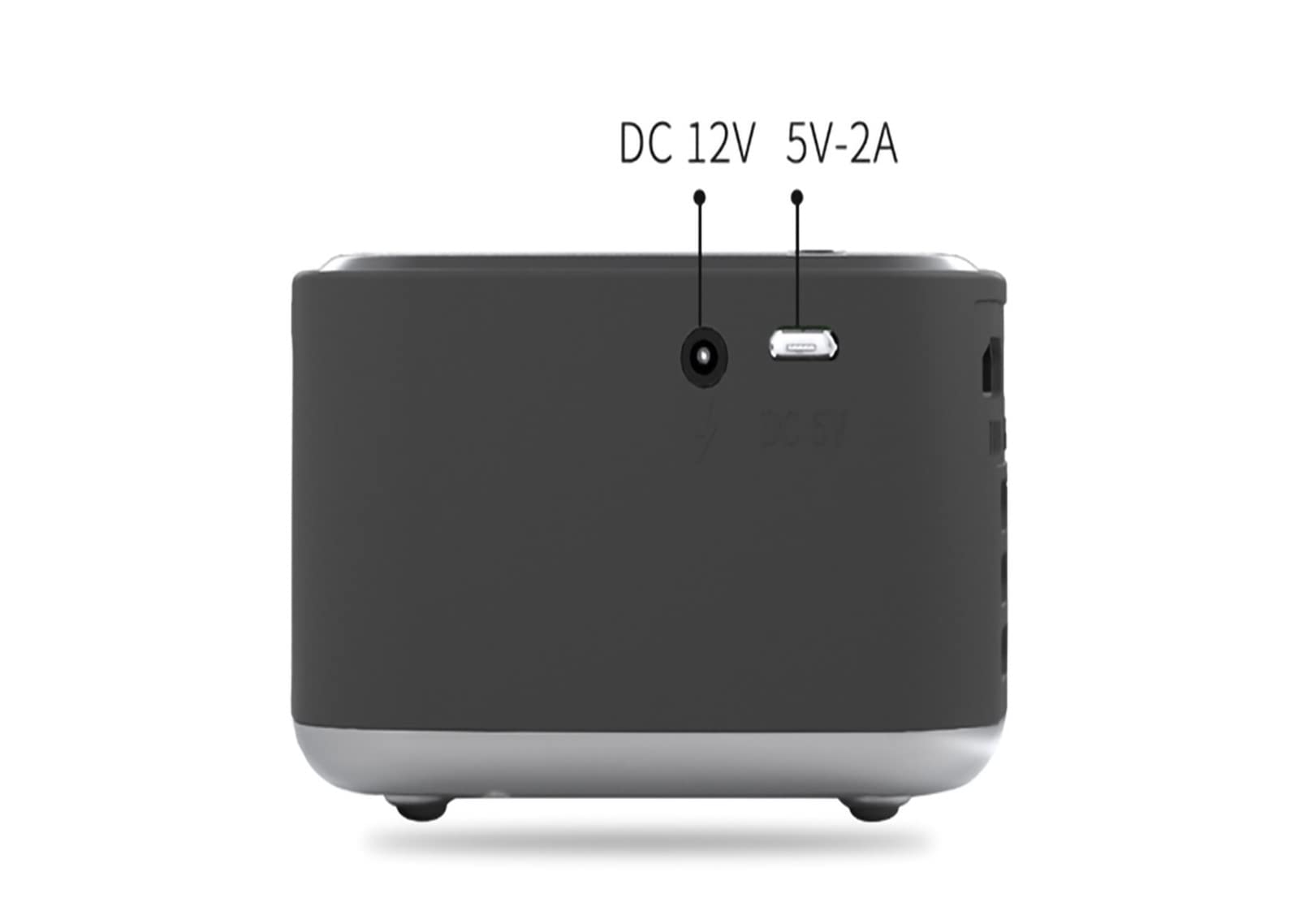 Proyectores Mini proyector 1080P HD LED Home Media Video Player Portable Home Entertainment Projection Ser Aplicable Play Video, TV Series, Sports Livestreaming, Games Etc. Proyectores de iluminación
