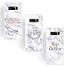Produktbild KANTAS 3X Hülle Marmor für Samsung Galaxy Note 8, Weich Silikon Schutzhülle Handyhülle Zitat Love You to The Moon and Back Durchsichtig Weiß Marble Dünn Rückseite TPU Bumper Back Cover