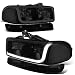For 99-07 GMC Sierra/ 00-06 Yukon LED DRL Black Housing Smoke Lens Clear Corner Headlight w/Bumper Lights/Lamps - Pair