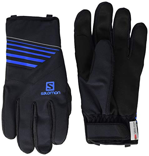 Salomon Standard RS Warm Glove, Black/Black/Indigo Bunting, Large