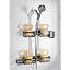 Black – 2-Tier Hanging Shower Caddy