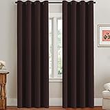 H.VERSAILTEX Three Pass Microfiber Blackout Thermal Insulated Grommet Panels Window Curtains/Drapes...