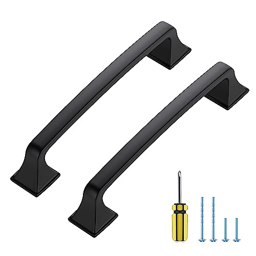5 Pack Kitchen Cabinet Handles 5 Inch Hole Center Black Cabinet Pulls by Ravinte Hardware - Used condition - US$17.50