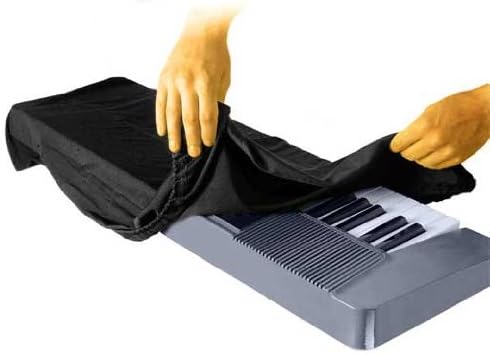 On-Stage Keyboard Dust Cover for 61 or 76 Key Keyboards, Black