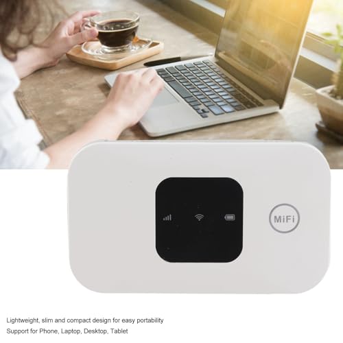 Image of Portable WiFi Hotspot, 4G LTE USB Portable Supports 10 Devices 2100mAh Battery Lightweight Travel Router, WiFi Router with SIM Card Slot for Tablet Laptop Travel Business