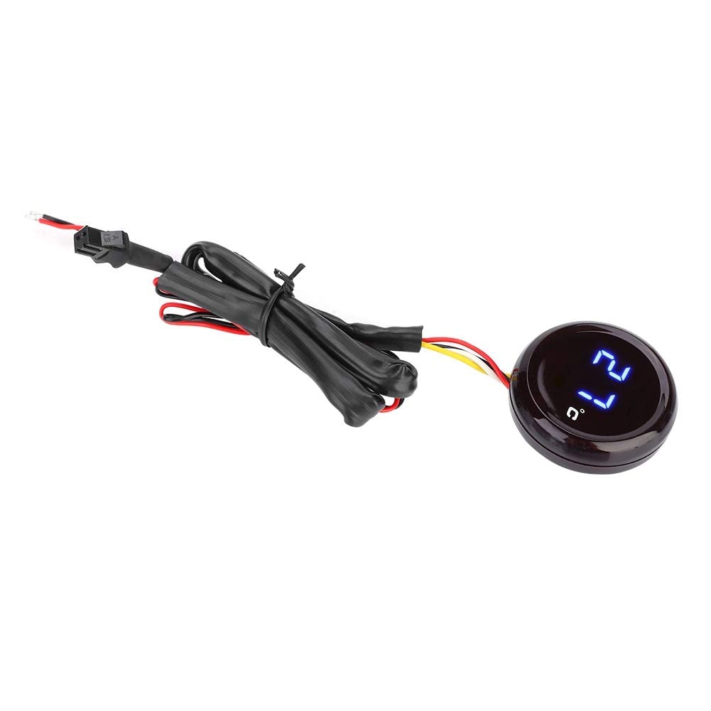 Yctze Thermomètre de moto , jauge de compteur de température d'eau de thermomètre numérique pour MT-03/S1000RR/GSX-R600(Bleu)