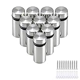 Conception Pratique et Protectrice : Ces entretoises vis publicité en acier inoxydable de 12x25 mm présentent un design professionnel qui ne nécessite pas de cadre supplémentaire. Chaque clou publicitaire est équipé d’une base en caoutchouc, conçue pour protéger le panneau ou le verre des rayures tout en maintenant une pression uniforme. Cela permet de garantir une fixation sûre et sans dommage pour vos panneaux d'affichage, photos ou autres supports.