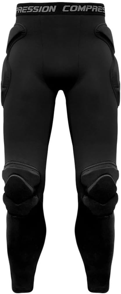 Body Safe Guard Padded Compression Shirt Pants Men's Goalkeeper Shirt Padded Football Protective Gear