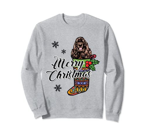 Funny Xmas Gift for Dog lover Merry Christmas Cocker Spaniel Felpa