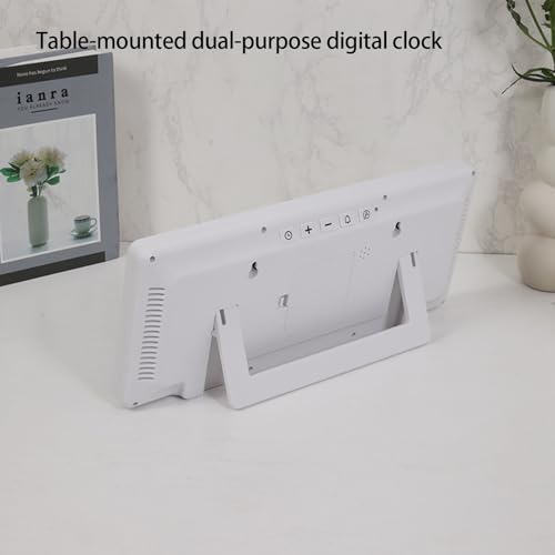 Réveil numérique à grand écran LCD lisible pour éviter les retards avec fonction snooze - 7