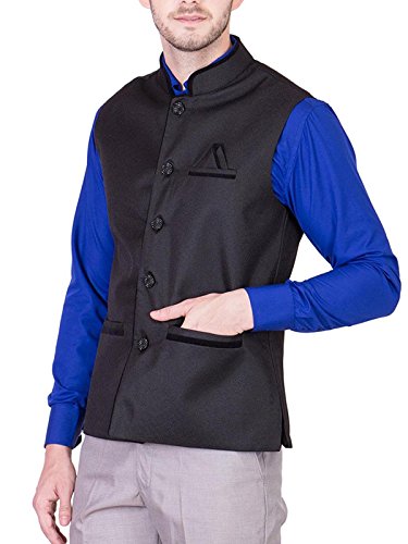 Image of Men's Solid Golden Waistcoat