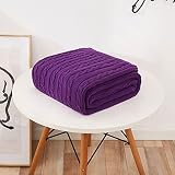 Manta Punto Tricot Cuadrados 110x180cm, Manta Suave Y CáLida. Cubre Sofas Y Cubre Camas, Manta Ideal Cualquier Estancia. Manta Cubre SofáS, Camas, Mesas, Etc