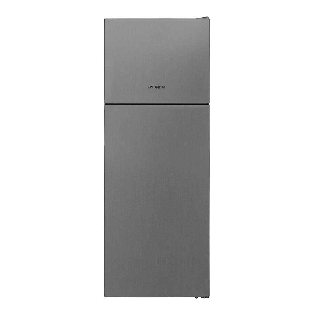 Hyundai Frigorífico Combi 2 Puertas Inox HF183700ENFX. Capacidad 435 Litros, Puerta Reversible, Bajo Nivel Sonoro, Eficiencia Energética Clase E