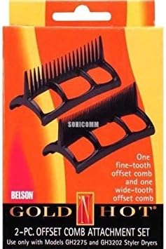 Gold 'N Hot 2-PC Offset Comb Styler Dryer GH2276 Attachment for GH2275 & GH 3202