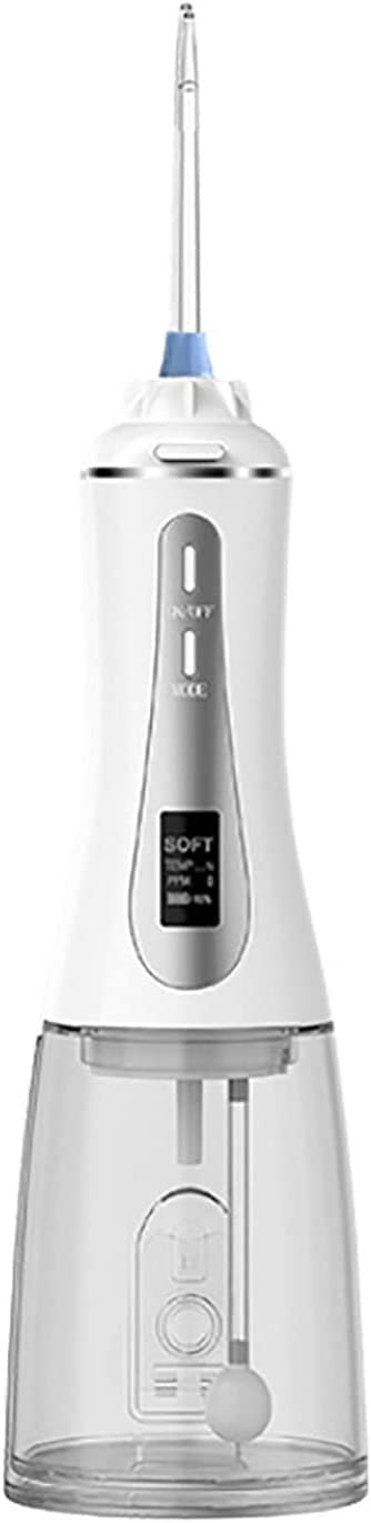 GeRRiT Water Flosser Cordless USB Ricaricabile Portatile - Alto Impulso Ricaricabile Idropulsore Dentale Idropulsore Flosser Flosser Elettrico Cordless Water Flosser Irrigatore Orale Dentale