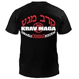Dynamix Athletics T-Shirt Krav MAGA System Schwarz - Kampfsport Israel Combat Shirt für Herren (XXL)